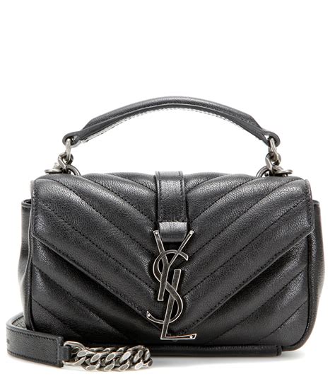 ysl quilted college bag|yves Saint Laurent shoulder bag.